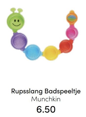 Promoties Rupsslang badspeeltje munchkin - Munchkin - Geldig van 31/07/2022 tot 06/08/2022 bij Baby & Tiener Megastore