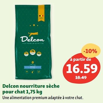 Promotions Delcon nourriture sèche pour chat - Delcon - Valide de 03/08/2022 à 10/08/2022 chez Maxi Zoo