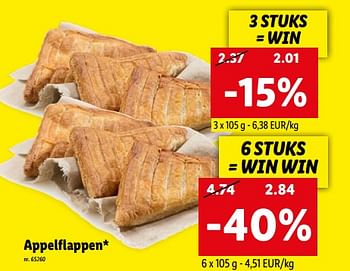 Promoties Appelflappen - Huismerk - Lidl - Geldig van 08/08/2022 tot 13/08/2022 bij Lidl