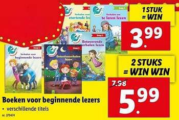 Promoties Boeken voor beginnende lezers - Huismerk - Lidl - Geldig van 08/08/2022 tot 13/08/2022 bij Lidl