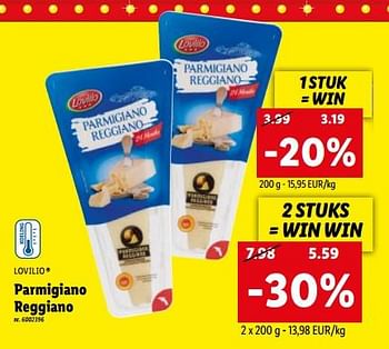 Promoties Parmigiano reggiano - Lovilio - Geldig van 08/08/2022 tot 13/08/2022 bij Lidl