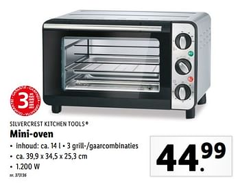 Promoties Silvercrest kitchen tools mini-oven - SilverCrest - Geldig van 08/08/2022 tot 13/08/2022 bij Lidl