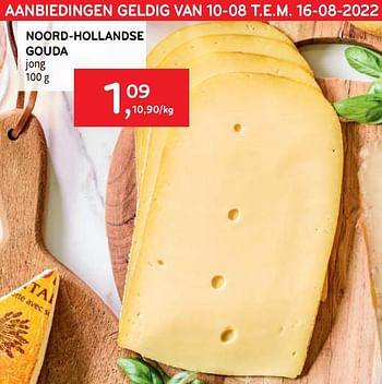 Promotions Noord-hollandse gouda jong - Produit maison - Alvo - Valide de 10/08/2022 à 16/08/2022 chez Alvo