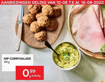 Promoties Kip-currysalade - Huismerk - Alvo - Geldig van 10/08/2022 tot 16/08/2022 bij Alvo