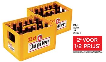 Promoties Pils jupiler 2e voor 1-2 prijs - Jupiler - Geldig van 10/08/2022 tot 23/08/2022 bij Alvo