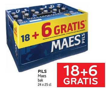 Promotions Pils maes 18+6 gratis - Maes - Valide de 10/08/2022 à 23/08/2022 chez Alvo