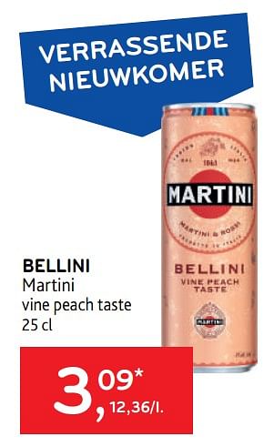 Promoties Bellini martini - Martini - Geldig van 10/08/2022 tot 23/08/2022 bij Alvo
