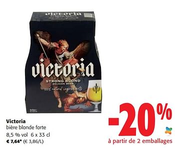 Promotions Victoria bière blonde forte - Victoria - Valide de 27/07/2022 à 09/08/2022 chez Colruyt