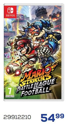 Promoties Mario strikers battle league football - Nintendo - Geldig van 01/08/2022 tot 09/09/2022 bij Supra Bazar