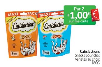 Promotions Catisfactions snacks pour chat - Catisfactions - Valide de 01/08/2022 à 31/08/2022 chez Intermarche