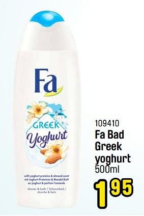 Promoties Fa bad greek yoghurt - Fa - Geldig van 01/08/2022 tot 24/09/2022 bij Happyland