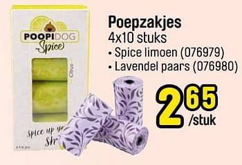Promoties Poepzakjes - Poopi Dog - Geldig van 01/08/2022 tot 24/09/2022 bij Happyland