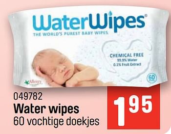 Promoties Water wipes vochtige doekjes - WaterWipes - Geldig van 01/08/2022 tot 24/09/2022 bij Happyland