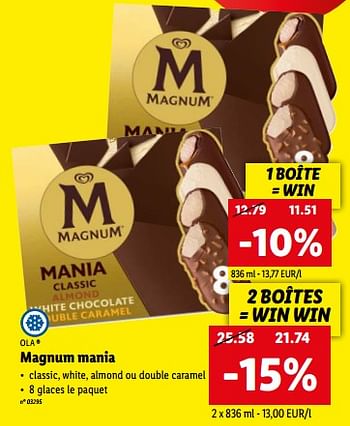 Promotions Magnum mania - Ola - Valide de 08/08/2022 à 13/08/2022 chez Lidl