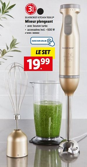 Promoties Silvercrest kitchen tools mixeur plongeant - SilverCrest - Geldig van 08/08/2022 tot 13/08/2022 bij Lidl