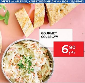Promotions Gourmet coleslaw - Produit maison - Alvo - Valide de 17/08/2022 à 23/08/2022 chez Alvo