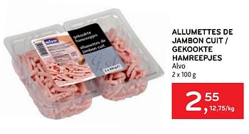 Promoties Allumettes de jambon cuit alvo - Huismerk - Alvo - Geldig van 10/08/2022 tot 23/08/2022 bij Alvo