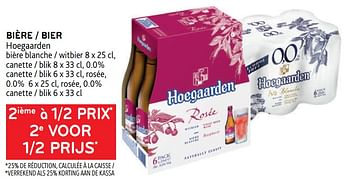 Promotions Bière hoegaarden 2ième à 1-2 prix - Hoegaarden - Valide de 10/08/2022 à 23/08/2022 chez Alvo