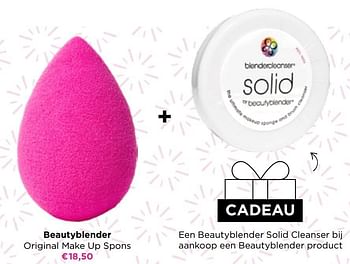 Promoties Beautyblender original make up spons - Beautyblender - Geldig van 01/08/2022 tot 28/08/2022 bij ICI PARIS XL