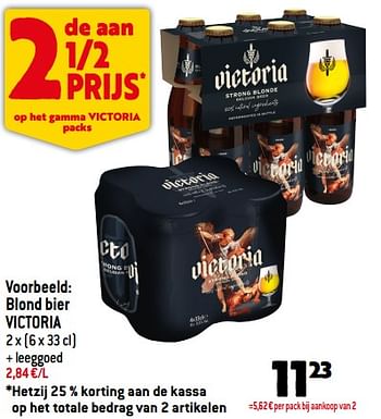 Promoties Blond bier victoria - Victoria - Geldig van 03/08/2022 tot 09/08/2022 bij Smatch