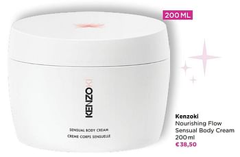Promotions Kenzoki nourishing flow sensual body cream - Kenzoki - Valide de 01/08/2022 à 28/08/2022 chez ICI PARIS XL