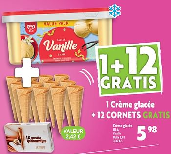 Promoties Crème glacée ola - Ola - Geldig van 03/08/2022 tot 09/08/2022 bij Match