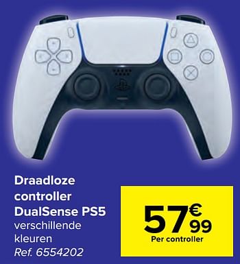Promoties Draadloze controller dualsense ps5 - Sony - Geldig van 03/08/2022 tot 16/08/2022 bij Carrefour