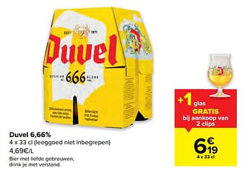 Promoties Duvel 6,66% - Duvel - Geldig van 03/08/2022 tot 16/08/2022 bij Carrefour