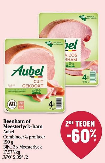 Promoties Meesterlyck-ham aubel - Aubel - Geldig van 04/08/2022 tot 10/08/2022 bij Delhaize