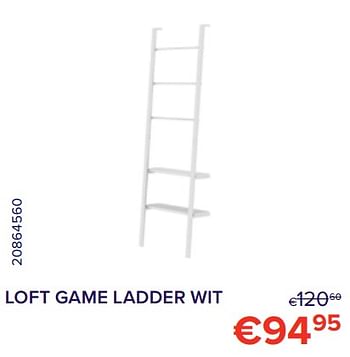 Promoties Loft game ladder wit - Allibert - Geldig van 01/08/2022 tot 31/08/2022 bij Euro Shop