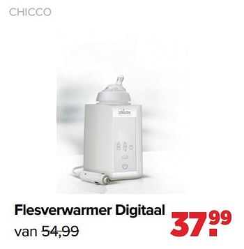 Promoties Chicco flesverwarmer digitaal - Chicco - Geldig van 01/08/2022 tot 27/08/2022 bij Baby-Dump
