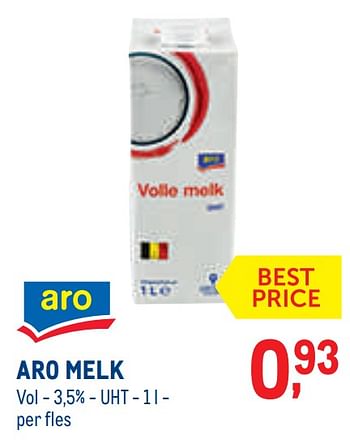 Promoties Aro melk - Aro - Geldig van 01/08/2022 tot 31/08/2022 bij Metro