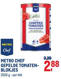 Metro chef gepelde tomatenblokjes-Huismerk - Metro