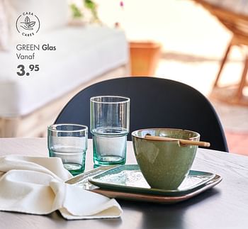 Promoties Green glas - Huismerk - Casa - Geldig van 01/08/2022 tot 11/09/2022 bij Casa