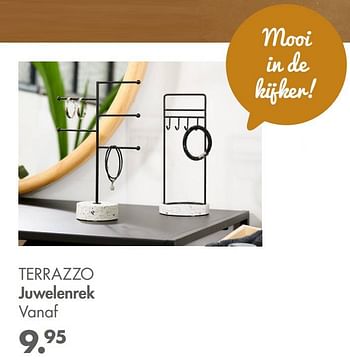 Promoties Terrazzo juwelenrek - Huismerk - Casa - Geldig van 01/08/2022 tot 11/09/2022 bij Casa