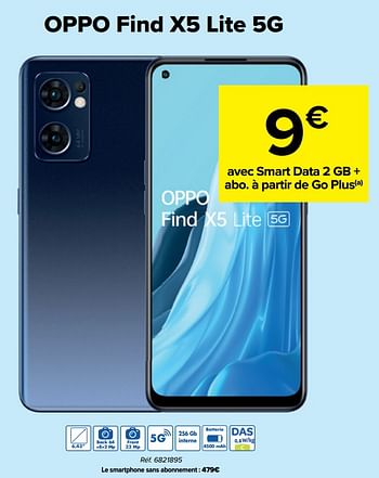 Promotions Oppo find x5 lite 5g - Samsung - Valide de 03/08/2022 à 16/08/2022 chez Carrefour