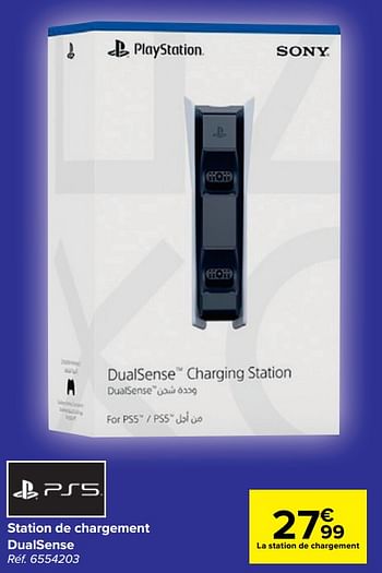 Promoties Station de chargement dualsense - Sony - Geldig van 03/08/2022 tot 16/08/2022 bij Carrefour