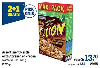 Promoties Nestlé ontbijtgranen en -repen - Nestlé - Geldig van 10/08/2022 tot 23/08/2022 bij Makro