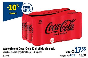 Promoties Coca-cola zero, regular of light - Coca Cola - Geldig van 10/08/2022 tot 23/08/2022 bij Makro