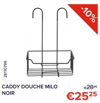 Promoties Caddy douche milo noir - Wenko - Geldig van 01/08/2022 tot 31/08/2022 bij Euro Shop