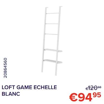 Promotions Loft game echelle blanc - Allibert - Valide de 01/08/2022 à 31/08/2022 chez Euro Shop