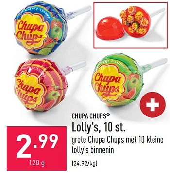 Promotions Lolly`s - Chupa Chups - Valide de 12/08/2022 à 19/08/2022 chez Aldi