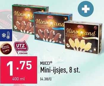 Promoties Mini-ijsjes - Mucci - Geldig van 08/08/2022 tot 19/08/2022 bij Aldi