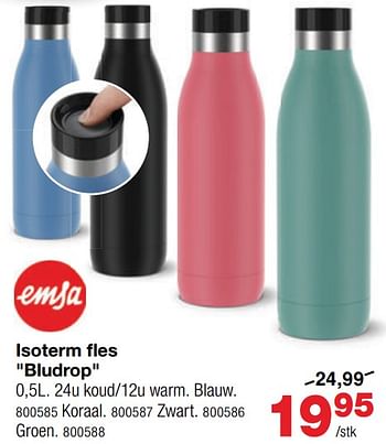 Promoties Isoterm fles bludrop - Emsa - Geldig van 13/06/2022 tot 28/08/2022 bij Home & Co