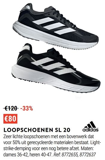 Promoties Loopschoenen sl 20 - Adidas - Geldig van 17/08/2022 tot 11/09/2022 bij Decathlon