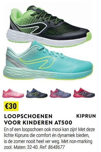 Promoties Loopschoenen voor kinderen at500 - KipRun - Geldig van 17/08/2022 tot 11/09/2022 bij Decathlon