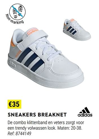 Promoties Sneakers breaknet - Adidas - Geldig van 17/08/2022 tot 11/09/2022 bij Decathlon