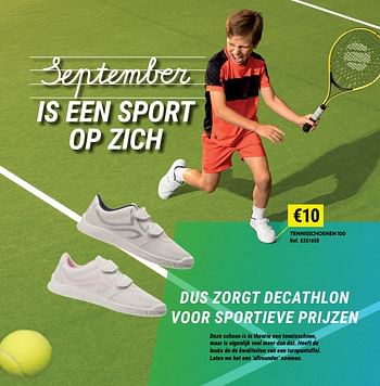 Promoties Tennisschoenen 100 - Huismerk - Decathlon - Geldig van 17/08/2022 tot 11/09/2022 bij Decathlon