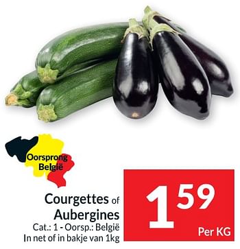 Promoties Courgettes of aubergines - Huismerk - Intermarche - Geldig van 09/08/2022 tot 15/08/2022 bij Intermarche