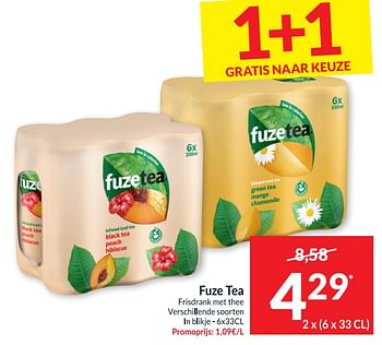 Promoties Fuze tea frisdrank met thee - FuzeTea - Geldig van 09/08/2022 tot 15/08/2022 bij Intermarche